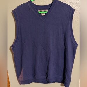 Nike Golf Tech Dri-Fit Men’s V-Neck Sweater Vest in Navy Blue Size Large